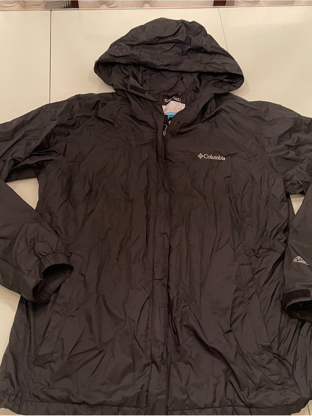 Columbia Black Kids' Hooded Raincoat